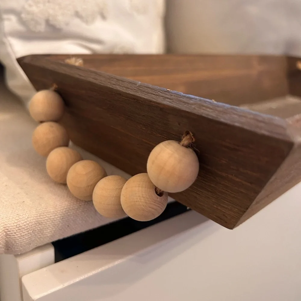 Rustic Brown Wooden Tray